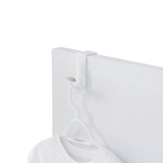 Urbana Plastic Single Over the Door Hook, White, 7.5-in