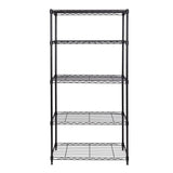 Vancouver Classics 5-Tier Steel Shelving, 30-in x 14-in x 60-in, Black