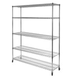 Vancouver Classics 5-Tier Steel Shelving Rack, 60-in x 24-in x 72-in image 2