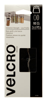 Velcro Industrial Strength Low Profile Heavy Duty Spots, 1 x 3/4-in, Assorted Colours, 10-pk