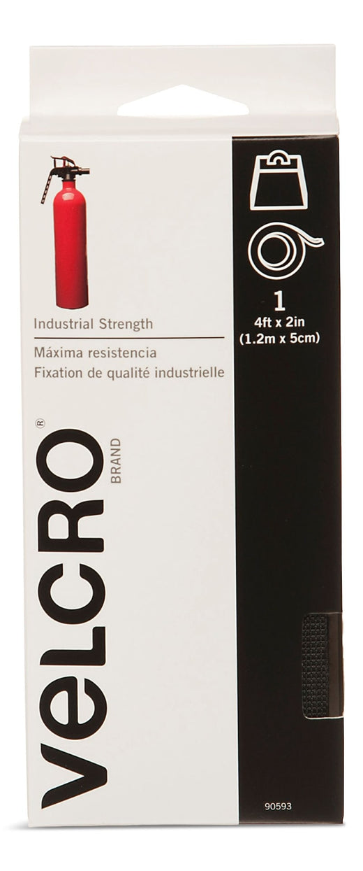 Velcro Industrial Strength Tape with Heavy Duty Adhesive, 4-ft x 2-in, 1-pk