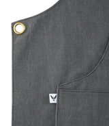 Vermont Castings Adjustable Canvas & Leather BBQ Grilling Apron with Pockets, Grey image 2