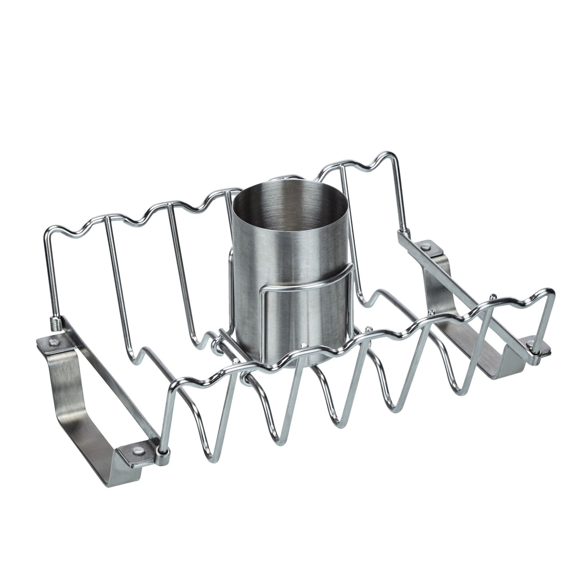 Vermont Castings Stainless Steel Chicken Roaster & Rib Rack for Grilling/Roasting, 11-in