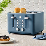 Vida 4-Slice Toaster with Extra-Wide Slots, Bluefin image 4