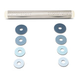 Vida by PADERNO Adjustable Stainless Steel Rolling Pin with Thickness Rings image 2