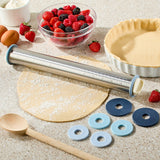 Vida by PADERNO Adjustable Stainless Steel Rolling Pin with Thickness Rings image 8