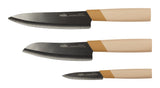 Vida by PADERNO Black Ceramic Knife Set, 3-pc