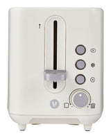 Vida by PADERNO Colour Series 2-Slice Toaster with 3 Settings, Shortbread image 3