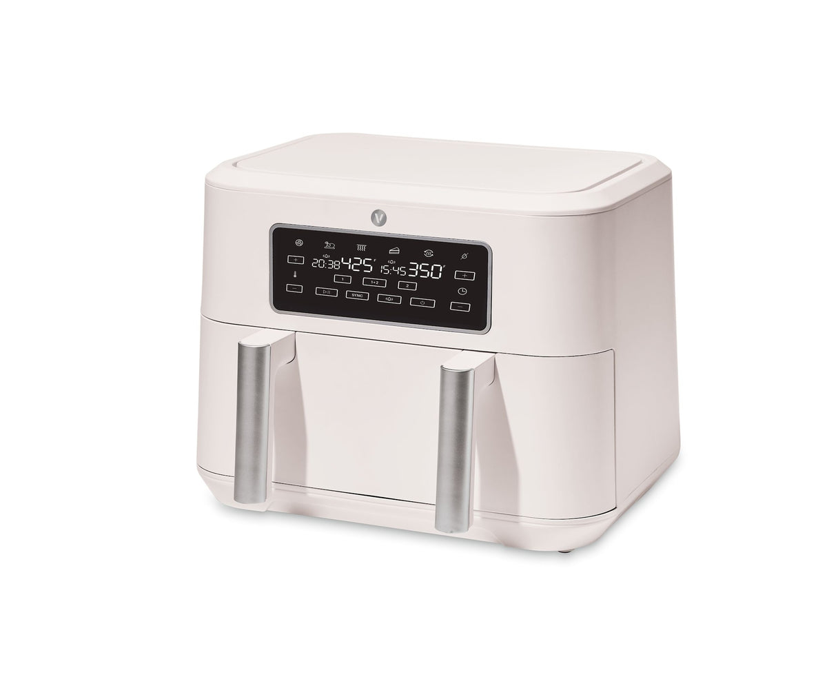 Vida by PADERNO Colour Series Trizone Air Fryer, Shortbread Colour, 9-qt