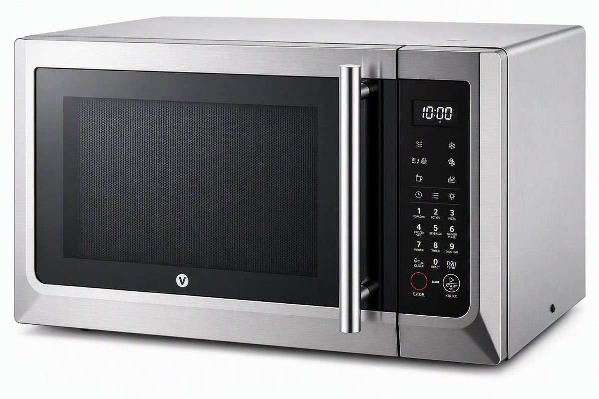 Vida by PADERNO Combination Countertop Microwave Oven with Air Fryer, 1000W, 1.1-cu-ft, Stainless Steel