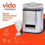 Vida by PADERNO Digital Ice Cream Maker, 4-in-1 Ice Cream & Frozen Treat Maker, Stainless Steel, 1.9-L image 5