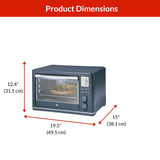 Vida by PADERNO Digital Multi-Functional Air Fryer Toaster Oven with 11 Pre-Set Functions, Bluefin, 6-Slices image 6