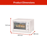 Vida by PADERNO Digital Multi-Functional Air Fryer Toaster Oven with 11 Pre-Set Functions, Shortbread, 6-Slices image 7