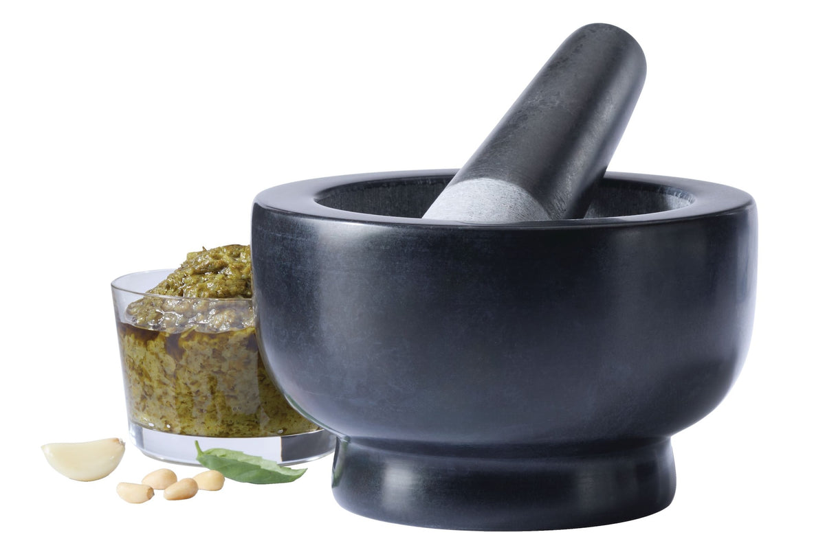 Vida By Paderno Granite Mortar & Pestle, Black