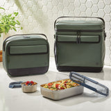Vida by PADERNO Insulated Food Storage Lunch Bag, X-Large, Green, BPA-Free