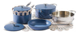 Vida by PADERNO Non-Stick Cookset, Blue, 8-pc