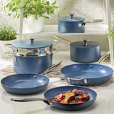 Vida by PADERNO Non-Stick Cookset, Blue, 8-pc image 4