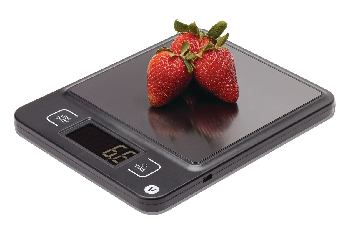 Vida by PADERNO USB Rechargeable Kitchen Scale, 11-lb