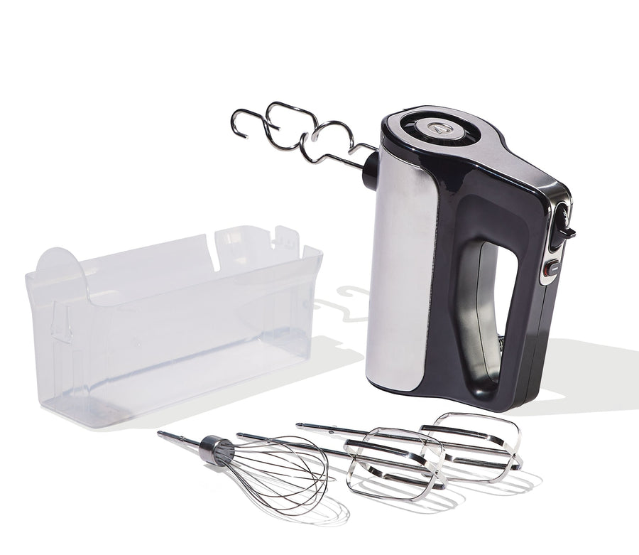 Vida by PADERNO Variable Speed Hand Mixer with Storage Case, Includes Attachments, Black