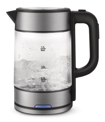 Vida by PADERNO Variable Temperature Glass Kettle, 1.7-L