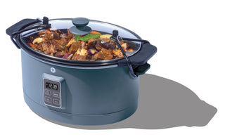Vida Slow Cooker with Digital Control Panel, Bluefin, 6-qt