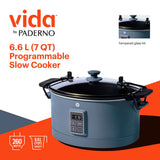 Vida Slow Cooker with Digital Control Panel, Bluefin, 6-qt image 4