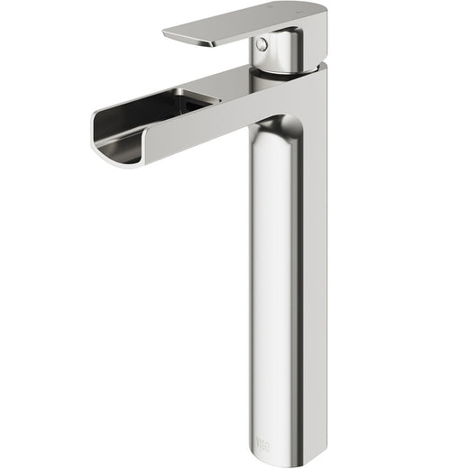 VIGO Amada 11-in Brushed Nickel Vessel Bathroom Faucet