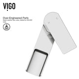 VIGO Amada Single Handle Vessel Single Hole Bathroom Sink Faucet, WaterSense Certified, Chrome image 4