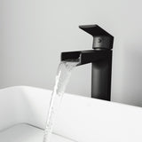 VIGO Amada Single Handle Vessel Sink Bathroom Faucet, Matte Black image 8