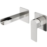 VIGO Atticus Brushed Nickel Wall Mount Bathroom Faucet