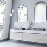 VIGO Basilica Gothic ConcretoStone 23x14-in Deep Grey Bathroom Sink/Basin with Rectangular Vessel image 4