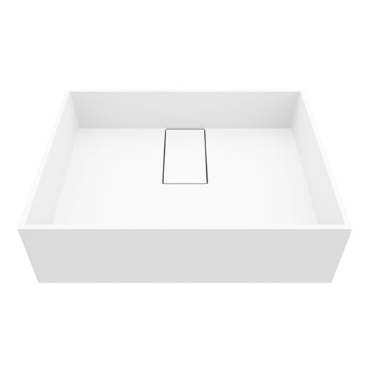 VIGO Bryant MatteStone 17x13-in Deep White Bathroom Sink/Basin with Rectangular Vessel