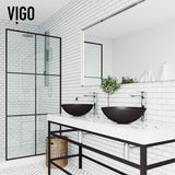 VIGO Cavalli MatteShell Round Vessel Bathroom Sink/Basin with Consistent Matte Finish, Black image 7
