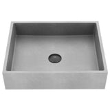 VIGO Coca Gothic ConcretoStone 19x15-in Deep Grey Bathroom Sink/Basin with Rectangular Vessel