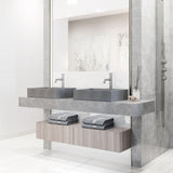 VIGO Coca Gothic ConcretoStone 19x15-in Deep Grey Bathroom Sink/Basin with Rectangular Vessel image 4