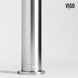 VIGO Coca Gothic ConcretoStone Grey Bathroom Sink/Basin Set with Cass Faucet and Rectangular Vessel image 6