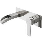 VIGO Cornelius Wall Mount Single Handle Bathroom Sink Faucet, WaterSense Certified, Brushed Nickel image 2