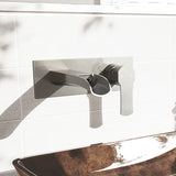 VIGO Cornelius Wall Mount Single Handle Bathroom Sink Faucet, WaterSense Certified, Brushed Nickel image 8