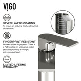 VIGO Davidson Single Handle Single Hole Bathroom Sink Faucet, WaterSense Certified, Brushed Nickel image 5