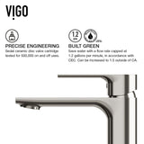 VIGO Davidson Single Handle Single Hole Bathroom Sink Faucet, WaterSense Certified, Brushed Nickel image 7