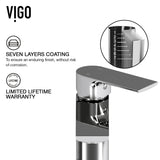 VIGO Davidson Single Handle Single Hole Bathroom Sink Faucet, WaterSense Certified, Chrome image 3
