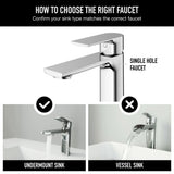 VIGO Davidson Single Handle Single Hole Bathroom Sink Faucet, WaterSense Certified, Chrome image 4