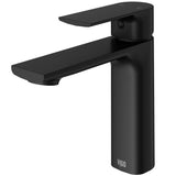 VIGO Davidson Single Handle Single Hole Bathroom Sink Faucet, WaterSense Certified, Matte Black image 2