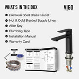 VIGO Davidson Single Handle Single Hole Bathroom Sink Faucet, WaterSense Certified, Matte Black image 5
