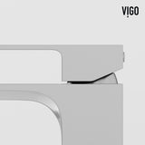 VIGO Duomo Gothic ConcretoStone Grey Bathroom Sink/Basin Set with Dunn Faucet and Rectangular Vessel image 8