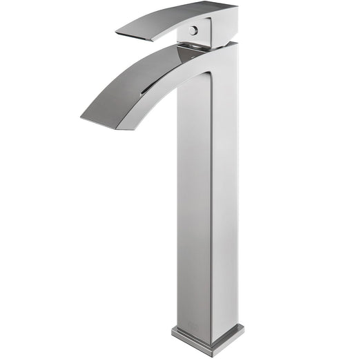 VIGO Duris Single Handle Single Hole Bathroom Sink Faucet, WaterSense Certified, Chrome