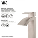VIGO Duris Single Handle Single Hole Bathroom Sink Faucet, WaterSense Certified, Chrome image 6