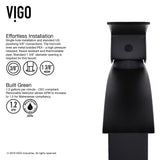 VIGO Duris Single Handle Vessel Sink Bathroom Faucet with Deck Plate, Matte Black image 8
