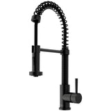 VIGO Edison Pull-Down Spray Kitchen Faucet, Matte Black