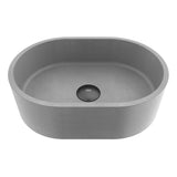 VIGO Giralda Gothic ConcretoStone 16x11-in Deep Grey Bathroom Sink/Basin with Rectangular Vessel